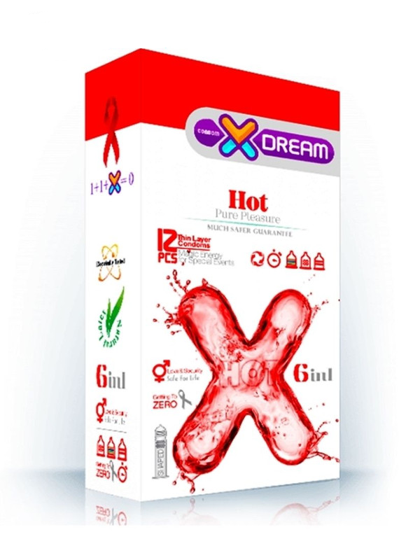 کاندوم ایکس دریم مدل Hot بسته 12 عددی به همراه کاندوم تاخیری کدکس مدل Double Delay بسته 10