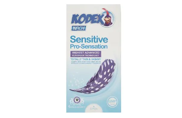 کاندوم ناچ کدکس مدل Sensitive مجموعه 12 عددی