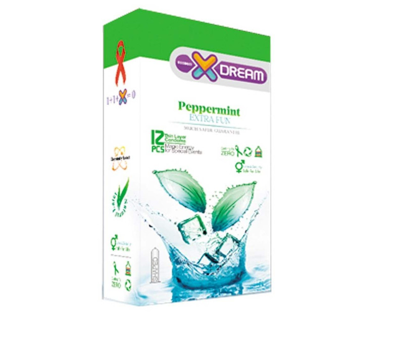 کاندوم ایکس دریم مدل Peppermint بسته 12 عددی