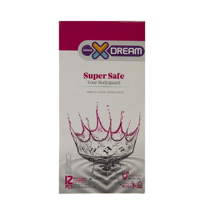 کاندوم ایکس دریم مدل Super Safe بسته 12 عددی