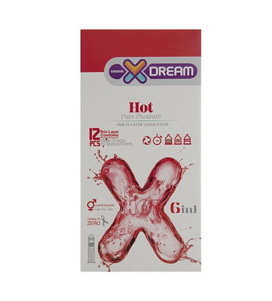 کاندوم ایکس دریم مدل Hot بسته 12 عددی