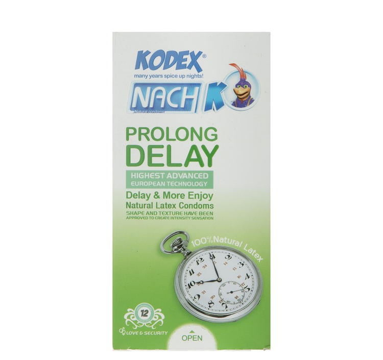 کاندوم کدکس مدل Prolong Delay بسته 12 عددی